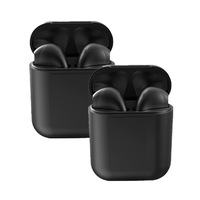 Catzon 2 Packs Wireless Earbuds inPods 12 Touch Control Bluetooth 5.0 Earbuds Earphone with Storage Case-Black