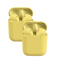 Catzon 2 Packs Wireless Earbuds inPods 12 Touch Control Bluetooth 5.0 Earbuds Earphone with Storage Case-Yellow
