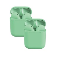 Catzon 2 Packs Wireless Earbuds inPods 12 Touch Control Bluetooth 5.0 Earbuds Earphone with Storage Case-Green