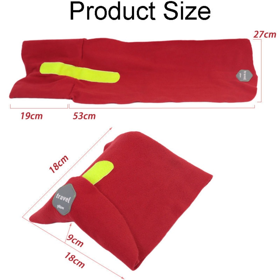 Catzon 2 Pcs Neck Support Pillows for Travel and Airplane Easy-to-Carry-Set A