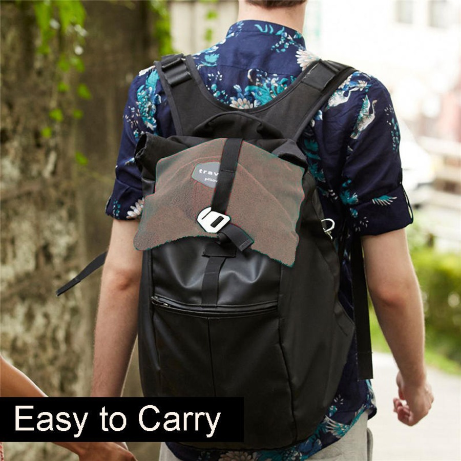 Catzon 2 Pcs Neck Support Pillows for Travel and Airplane Easy-to-Carry-Set A