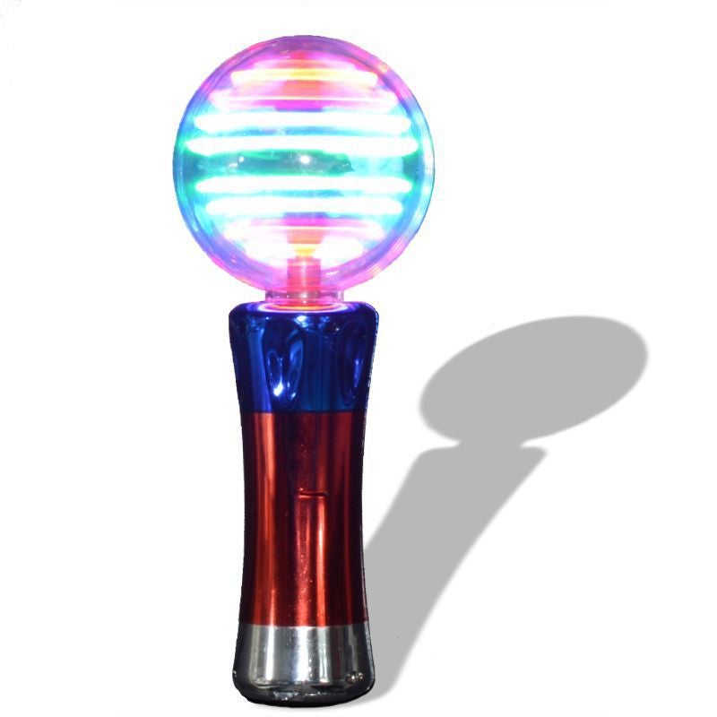 Catzon 20cm Light Up Magic Ball Toy Wand for Kids Thrilling Spinning Light Show Fun Gift or Birthday Party Favor