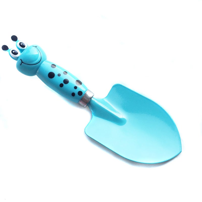 Catzon 21.5cm Kids Gardening Tools Mini Blue Shovel Safe Toy Gardening Tools for Soil Planting Digging Transplanting
