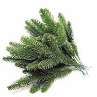 Catzon 30Pcs 10.24x3.94 Inches Artificial Pine Branches Green Leaves Needle Garland