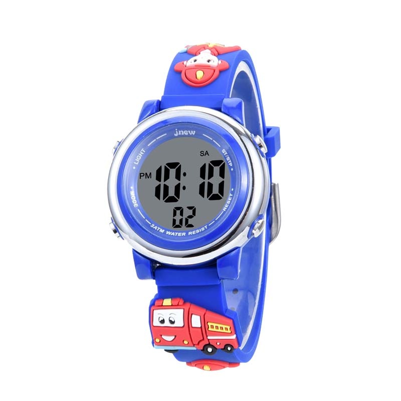 Buy Catzon 3D Cartoon Firemen Kids Digital Watch with 7 Color Lights Alarm for Ages 312 MyDeal