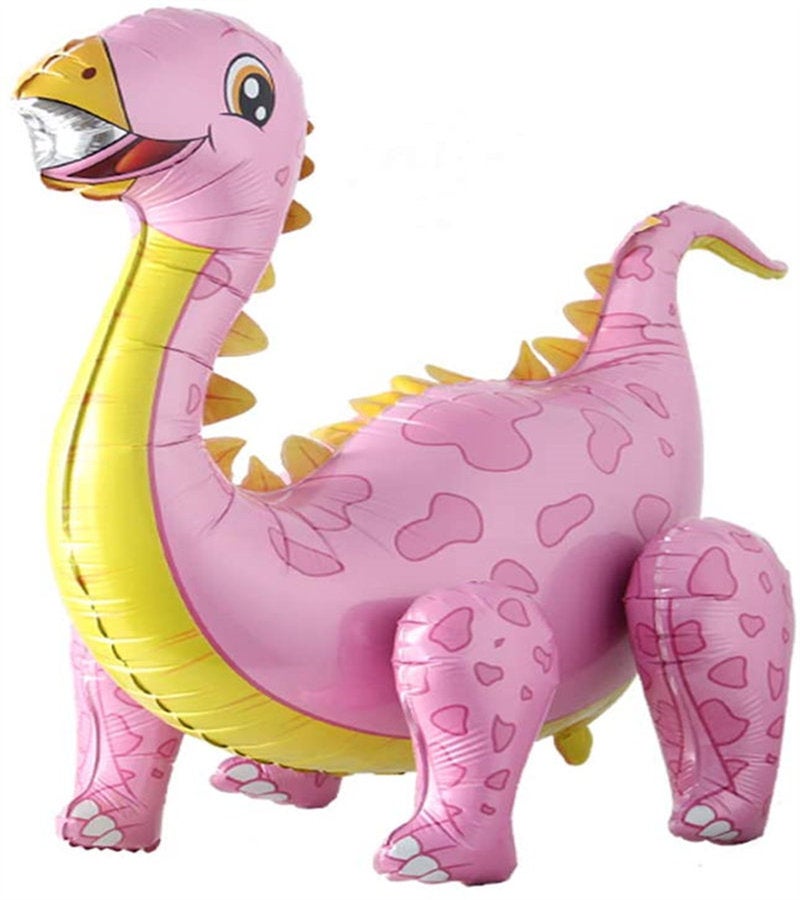 Catzon 3D Tanystropheus Self-standing Dinosaur Balloon Birthday Party Baby Shower Decoration Inflatable Kit-Pink
