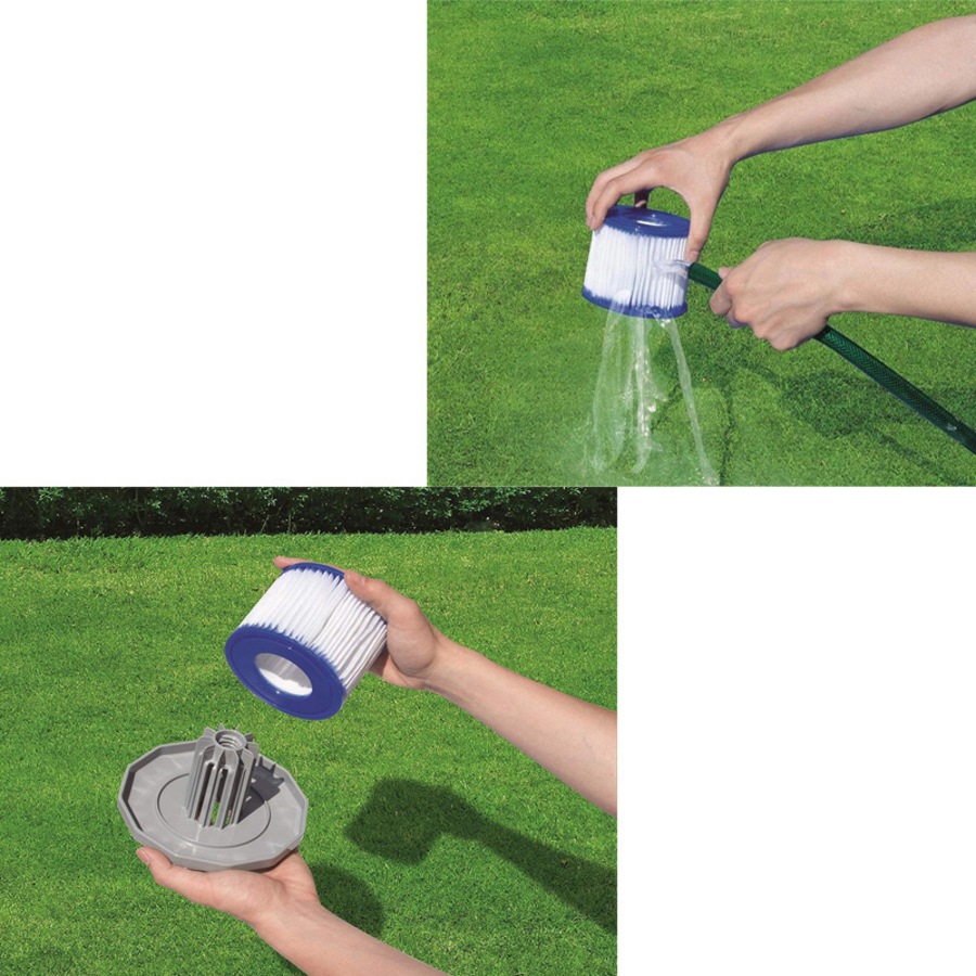 Catzon 6 Pack Inflatable Swimming Pool Filter Element Accessories for Bestway 58323