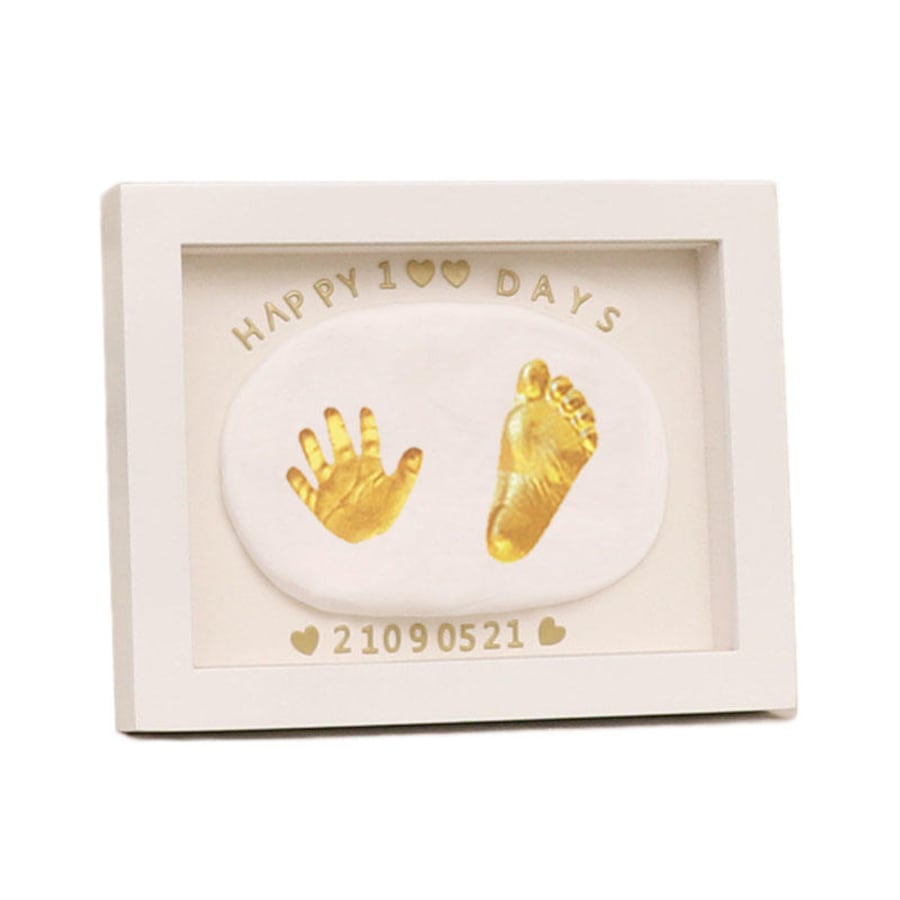 Catzon 8in Baby Handprint Footprint Ornament Keepsake Maker Kit