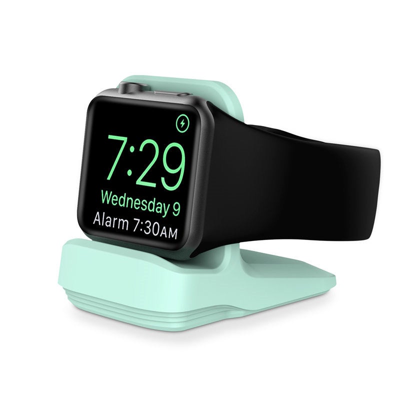 Catzon Apple Watch Charger Stand Durable TPU with Non-Slip Stable Base-MintGreen
