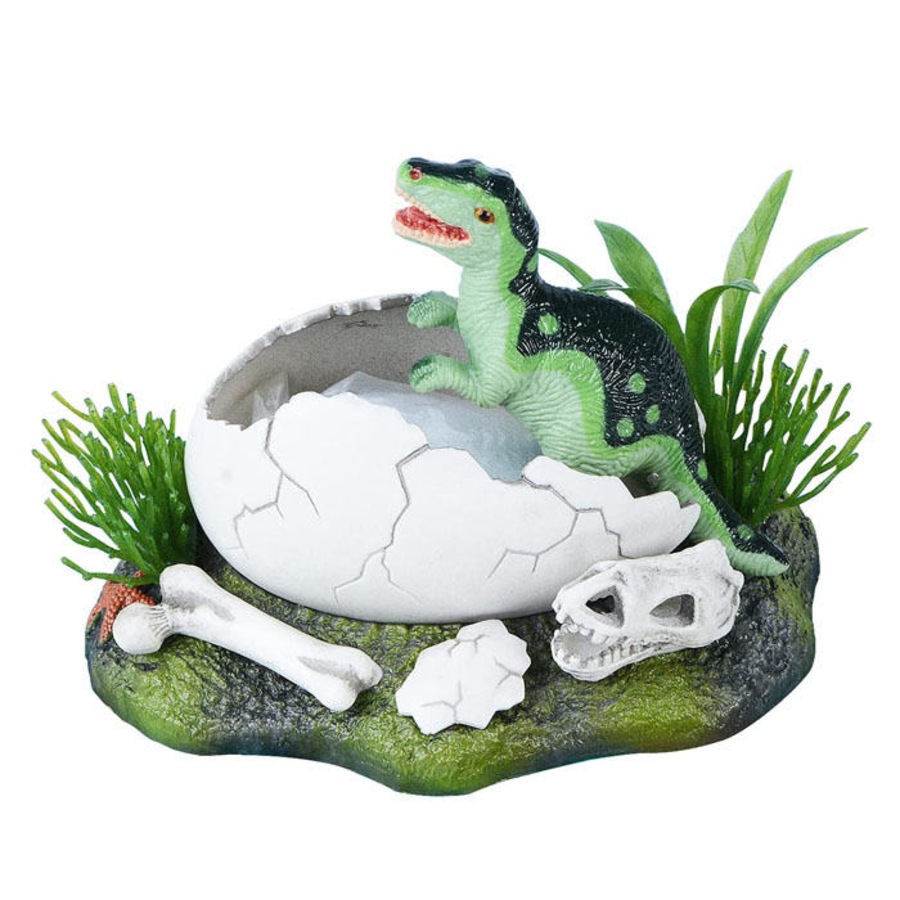 Catzon Aquarium Bubbler Decorations Dinosaur Pops Out of Eggs Bubbler Ever Fish Tank Ornament-OJ06