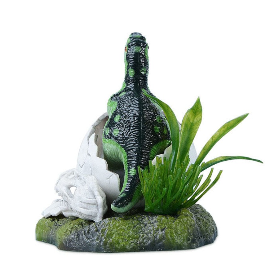Catzon Aquarium Bubbler Decorations Dinosaur Pops Out of Eggs Bubbler Ever Fish Tank Ornament-OJ06