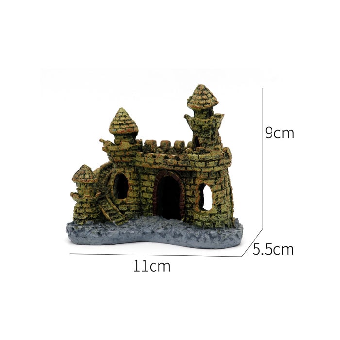 fish tank castle decoration