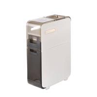 Catzon Bathroom Floor Cabinet with Clear Drawers for Small Spaces Gaps-2 Tiers