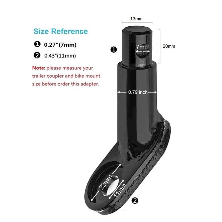 Catzon Bike Trailer Hitch Connector Cycling Adapter Accessories for Children's Cargo Trailers