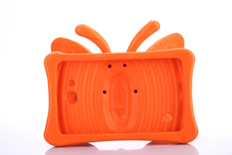Catzon Butterfly Soft Silicone Tablet Case 7.0 inch For Samsung Galaxy Tab 3 P3200/T110/T111/T210/T211/T230/Huawei T1/Lenovo A7-Orange