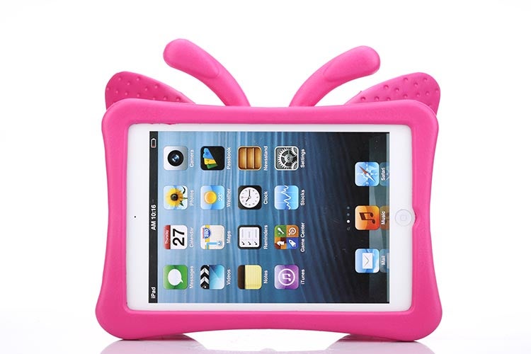 Catzon Butterfly Soft Silicone Tablet Case 7.9 inch For iPad Mini 1/2/3/4/5-Rose