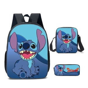 Catzon Cartoon Backpack Set with Shoulder Bag & Pencil Bag Adjustable-I
