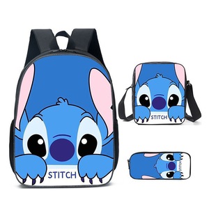 Catzon Cartoon Backpack Set with Shoulder Bag & Pencil Bag Adjustable-J