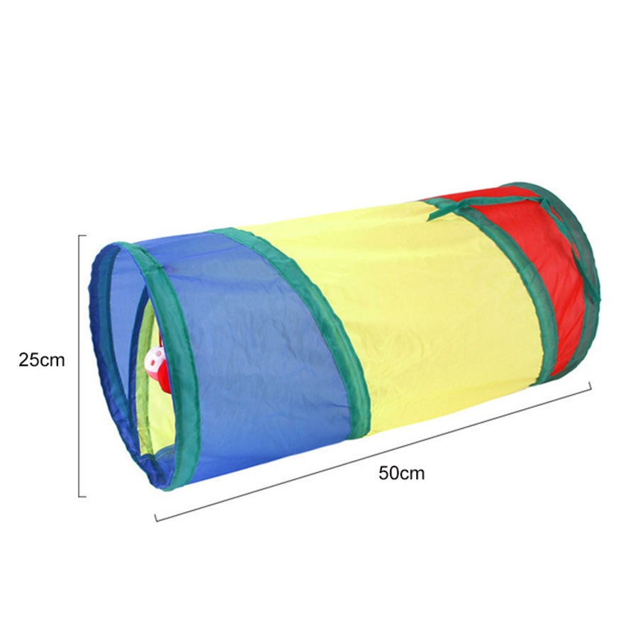 Catzon Cat Tunnel for Indoor Cats Collapsible Pop-up Pet Tube Hideaway Play Toys-2 Tunnels