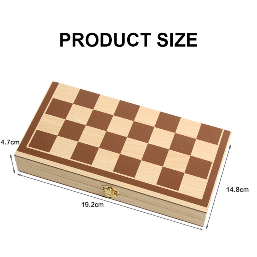 Catzon Chess Set Portable Foldable Travel Chess Board Set NonMagnetic