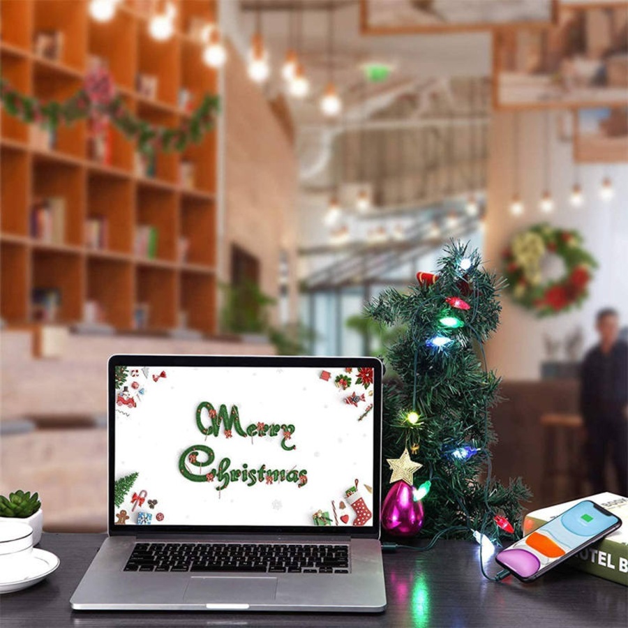 Catzon Christmas Light Phone Charger Cord USB and Bulb Charging Cable 50CM Connector-Android