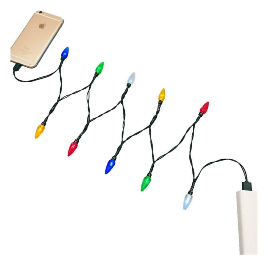 Catzon Christmas Light Phone Charger Cord USB and Bulb Charging Cable 50CM Connector-iPhone
