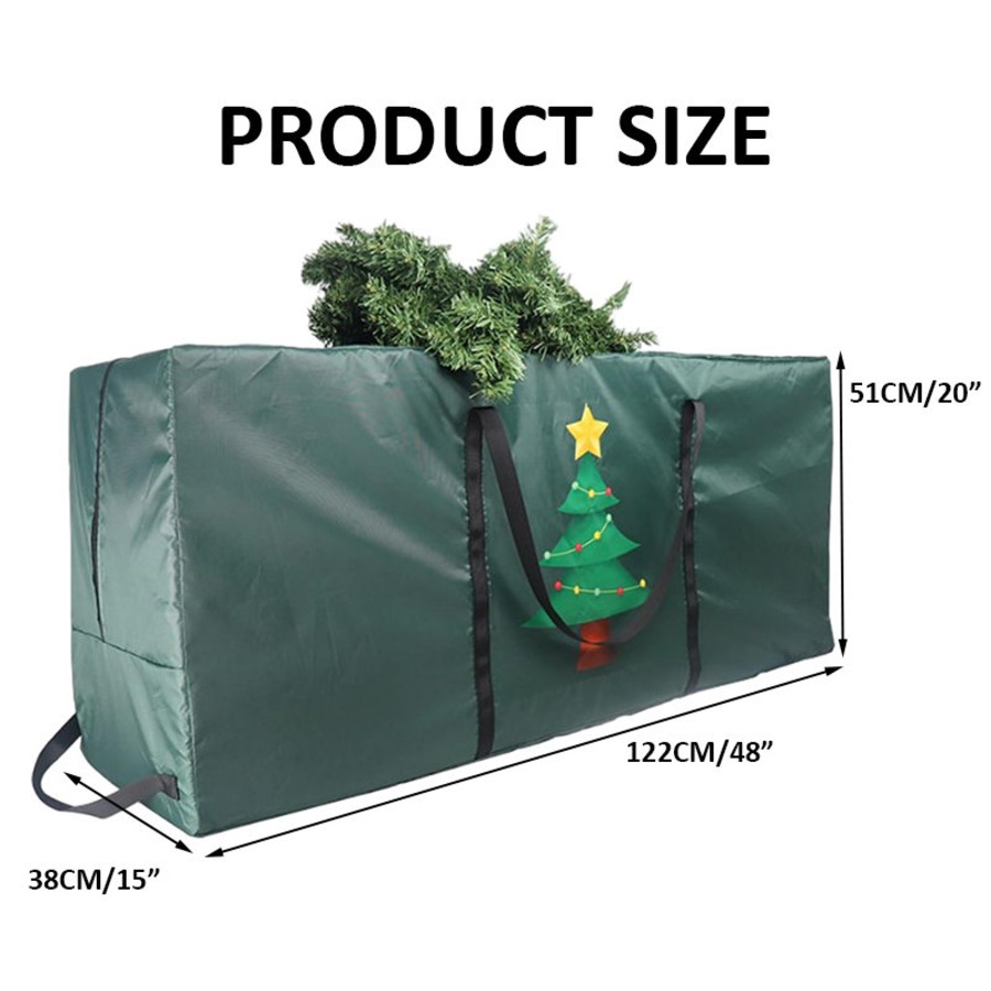 Catzon Christmas Storage Bag Waterproof Multipurpose Bag for Holiday Storage-XmasTree2Green