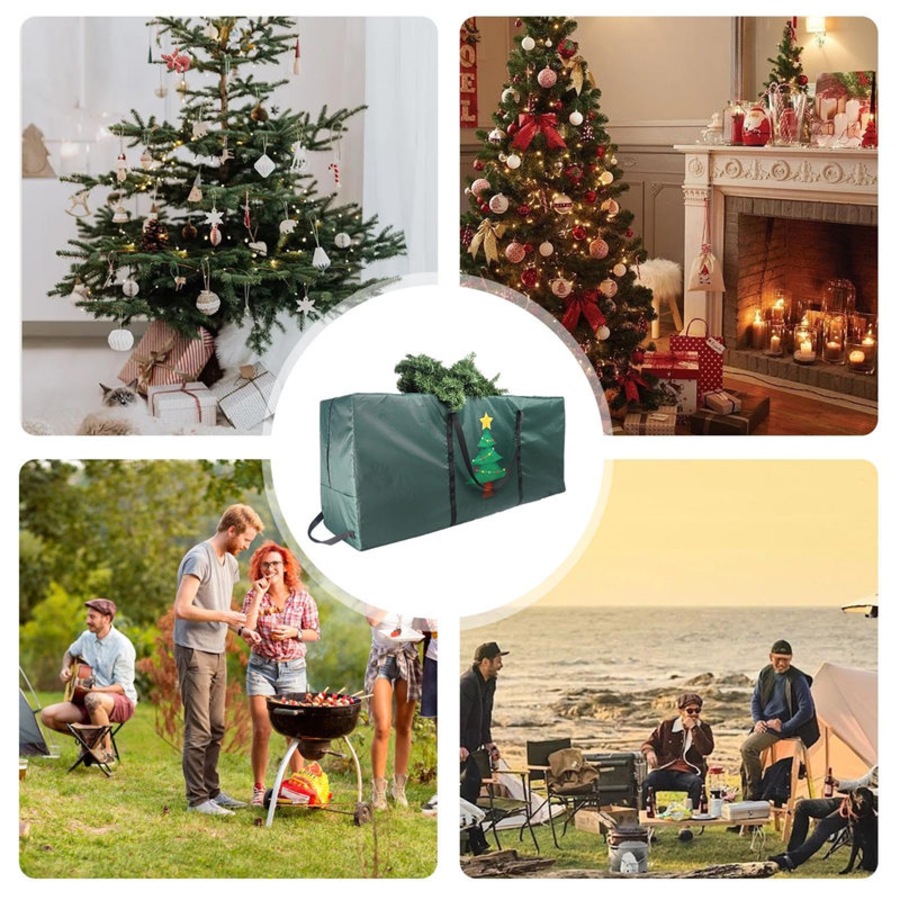 Catzon Christmas Storage Bag Waterproof Multipurpose Bag for Holiday Storage-XmasTree2Green