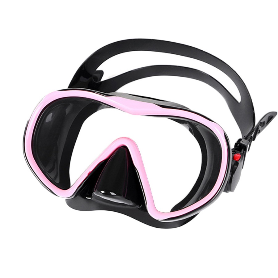 Catzon Diving Goggles Anti-Fog Coated Glass Adult Diving Mask Glasses Suitable For Snorkeling Swimming Scuba Diving-Black powder