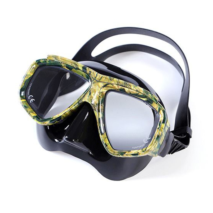 Catzon Diving Goggles Anti-Fog Coated Glass Myopic Optical Lens Adult Diving Mask Glasses Suitable For Swimming Scuba Diving-Camouflage
