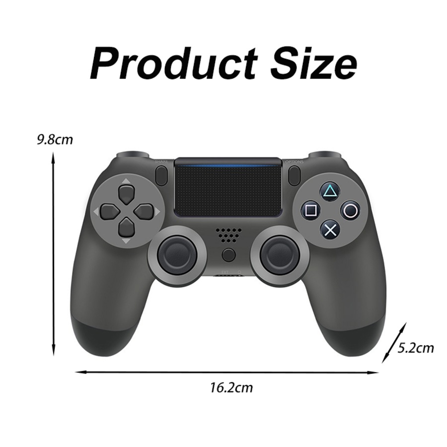 Catzon Dualshock 4 Wireless Controller Compatible with PlayStation 4-Grey