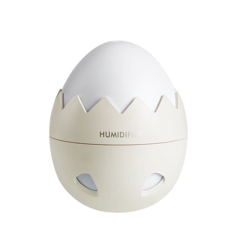 Catzon Egg Shape Ultrasonic Essential Air Humidifier LED Chromatic Lamp for Home Office Car Fogger-Yellow