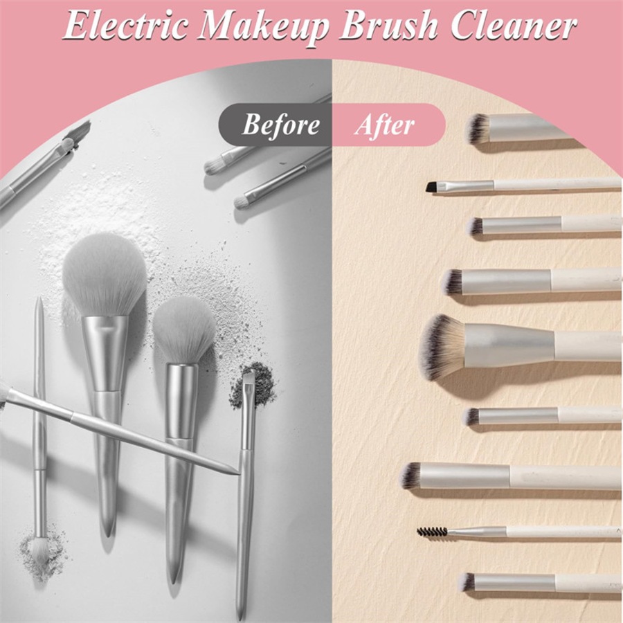 Catzon Electric Makeup Brush Cleaner Machine Automatic Spinning Washing For All Size Brush
