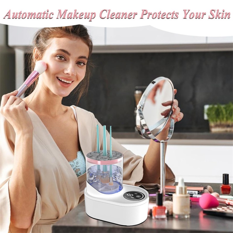 Catzon Electric Makeup Brush Cleaner Machine Automatic Spinning Washing For All Size Brush