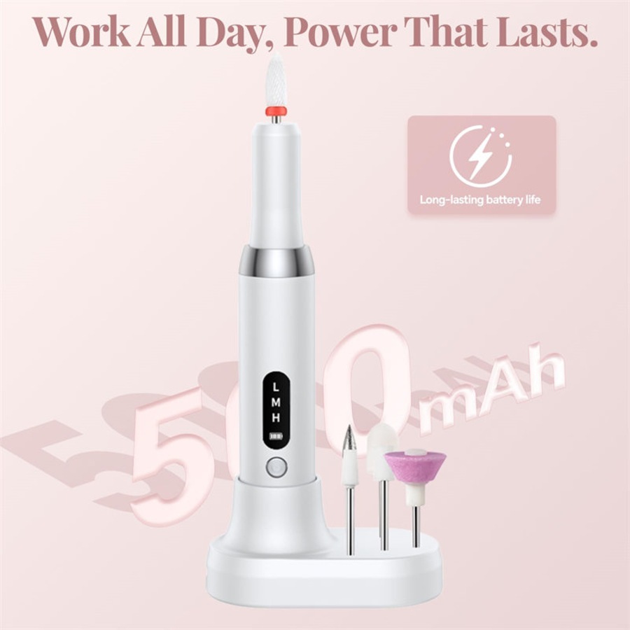 Catzon Electric Nail Drill Kit Cordless Nail File with Bits for Manicure Pedicure