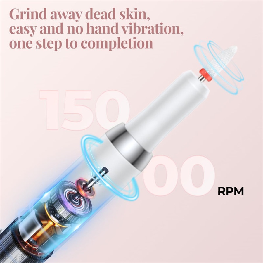 Catzon Electric Nail Drill Kit Cordless Nail File with Bits for Manicure Pedicure