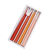Catzon Essential Oil GradientOrange and Orange Scented Pillar Candle Chrismas Candles Gift for Friends