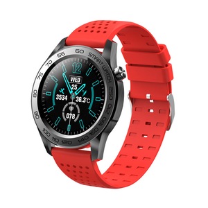Catzon F22U Smart Watch with Heart Rate Monitor Body Temperature Thermometer IP67 Waterproof-Red
