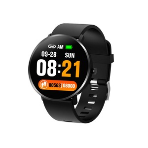 Catzon F25T Smart Watch with Heart Rate Blood Oxygen Sleep Monitor Pedometer-Black