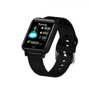 Catzon F29 HD Smart Watch with Temperature Heart Rate Blood Oxygen Monitor-Black