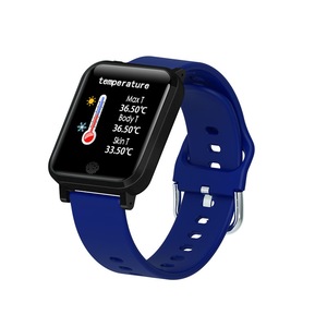 Catzon F29 HD Smart Watch with Temperature Heart Rate Blood Oxygen Monitor-Blue
