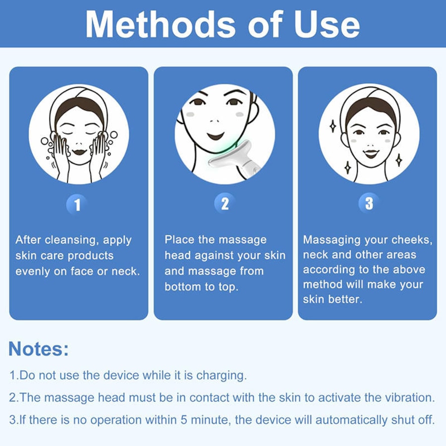 Buy Catzon Facial Neck Massager Hot & Cold with 4 Color LED Therapy for Skin Care-White - Everyday Rewards Shop Buy Catzon Facial Neck Massager Hot & Cold with 4 Color LED Therapy for Skin Care-White - Everyday Rewards Shop