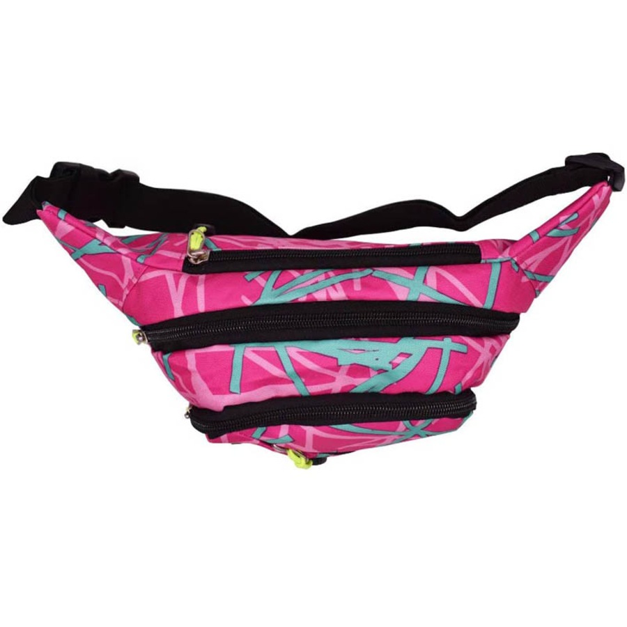 Catzon Fashion Waist Bag Casual Wallet with Adjustable Belt for Outdoor Events Running-Pink