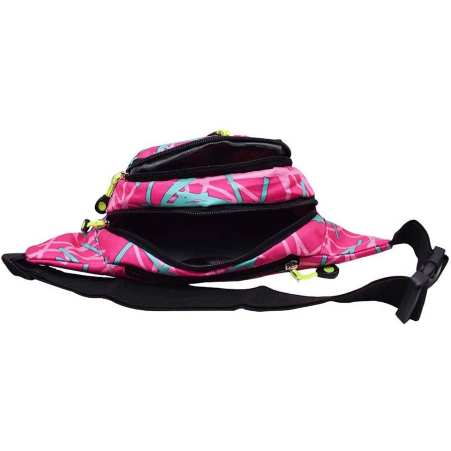 Catzon Fashion Waist Bag Casual Wallet with Adjustable Belt for Outdoor Events Running-Pink