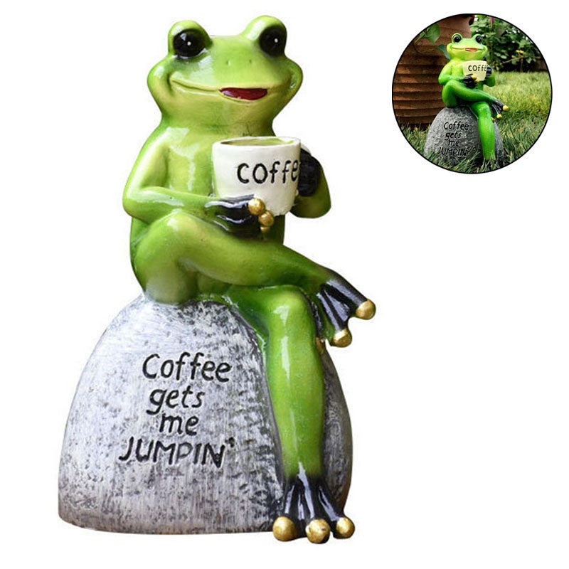 Catzon Frogs Garden Decor Statues for Yard and Garden Indoor Outdoor Decoration