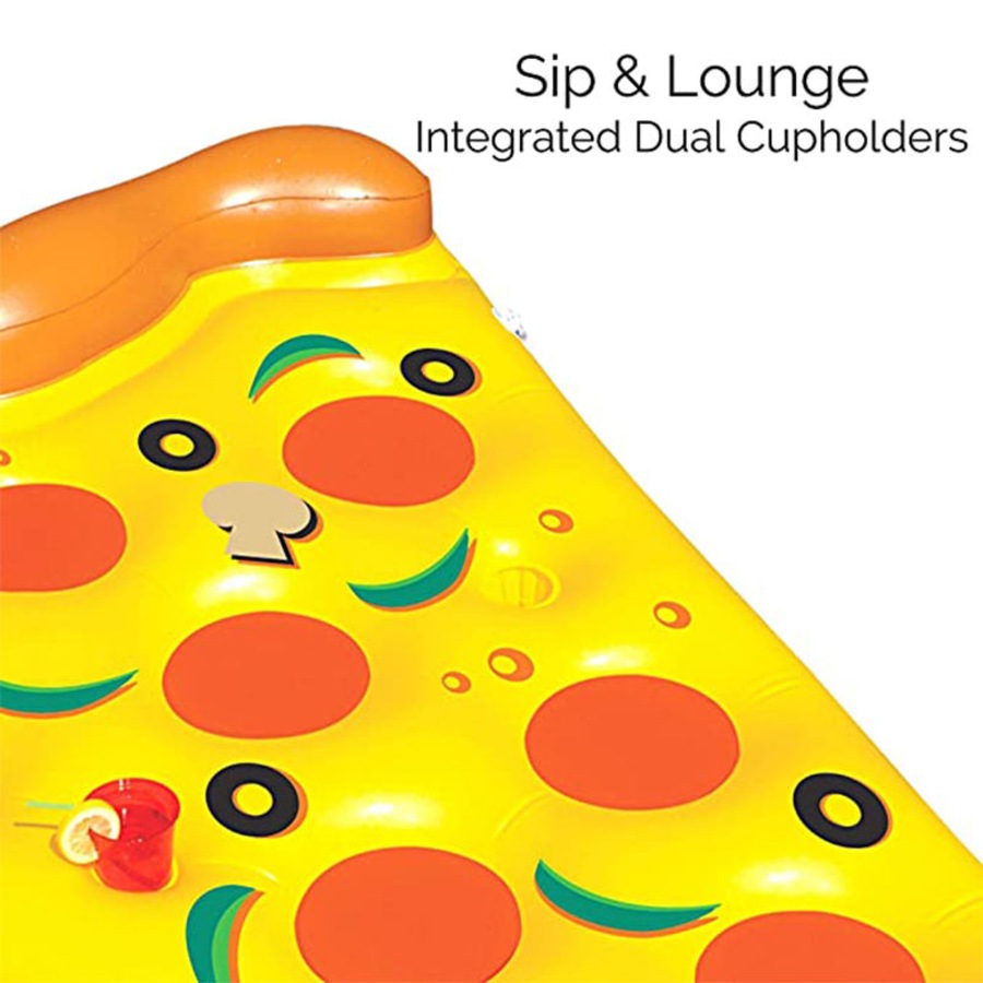 Buy Catzon Giant Inflatable Pizza Pool Float Raft with Portable Hand ...