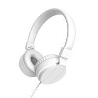 Catzon GS778 Lightweight Stereo Foldable Wired Headphones for Kids Adults Adjustable Headband Headset for Phone/PC-White