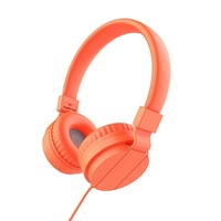 Catzon GS778 Lightweight Stereo Foldable Wired Headphones for Kids Adults Adjustable Headband Headset for Phone/PC-Orange