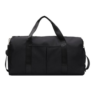 Catzon Gym Duffel Bag Dry Wet Separated Large Capacity for Swim Yoga-Black