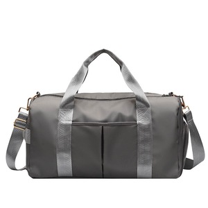 Catzon Gym Duffel Bag Dry Wet Separated Large Capacity for Swim Yoga-Grey